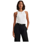 Levi's canotta a coste bianca A73260001 T-shirt LEVI'S