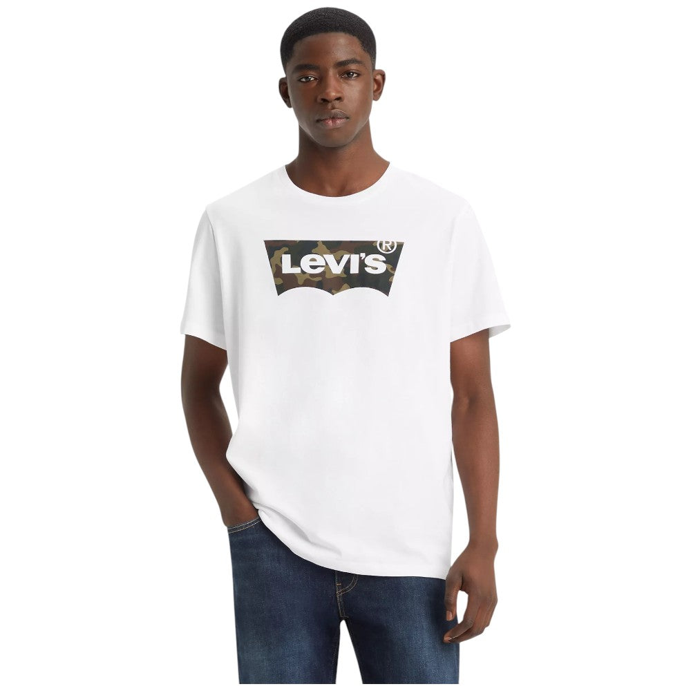 Levi's t-shirt bianca logo grande camo 224890163 T-shirt LEVI'S