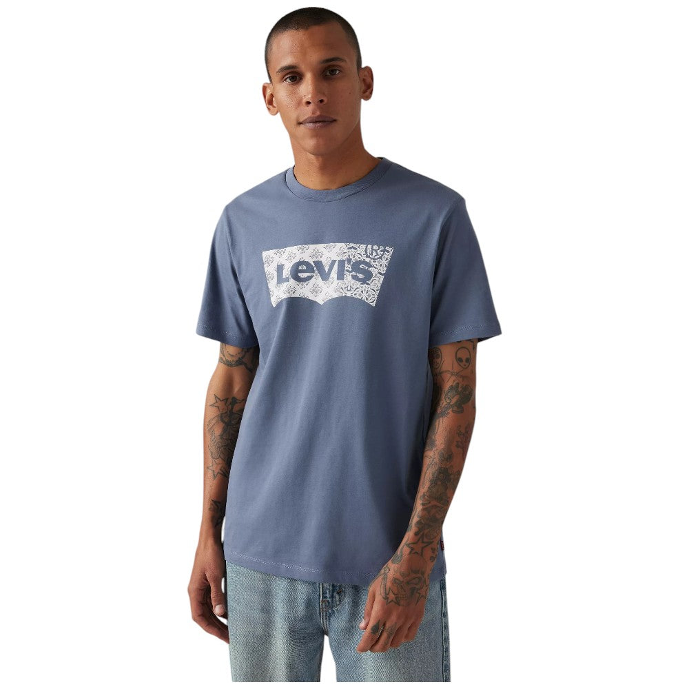 Levi's t-shirt blu avion logo grande Graphic classic 224911812 T-shirt LEVI'S