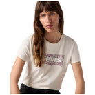Levi's t-shirt panna logo grande floreale 173692939 T-shirt LEVI'S