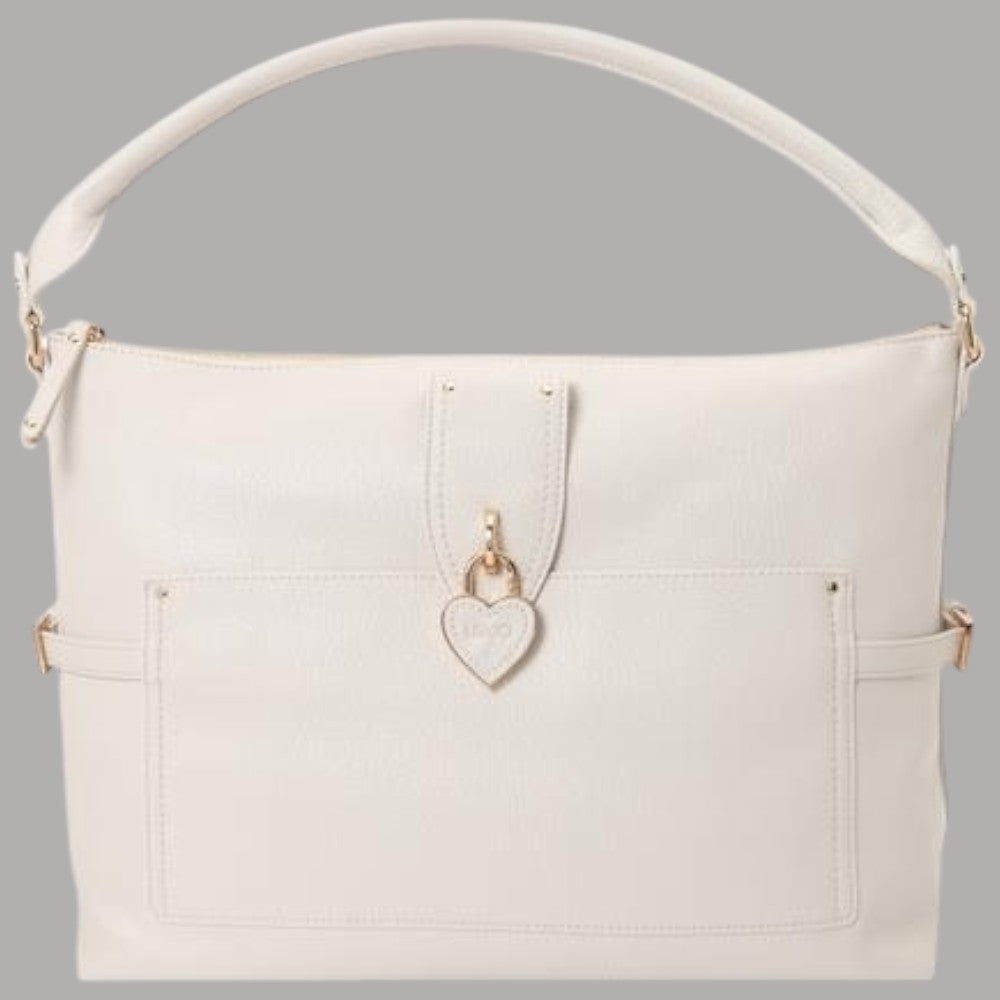 Liu Jo Borsa Hobo Effetto Bottalato con Charm Cuore e Zip - Prodotti di Classe