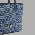 Liu Jo tote bag in denim jacquard AA6071T379A - Prodotti di Classe