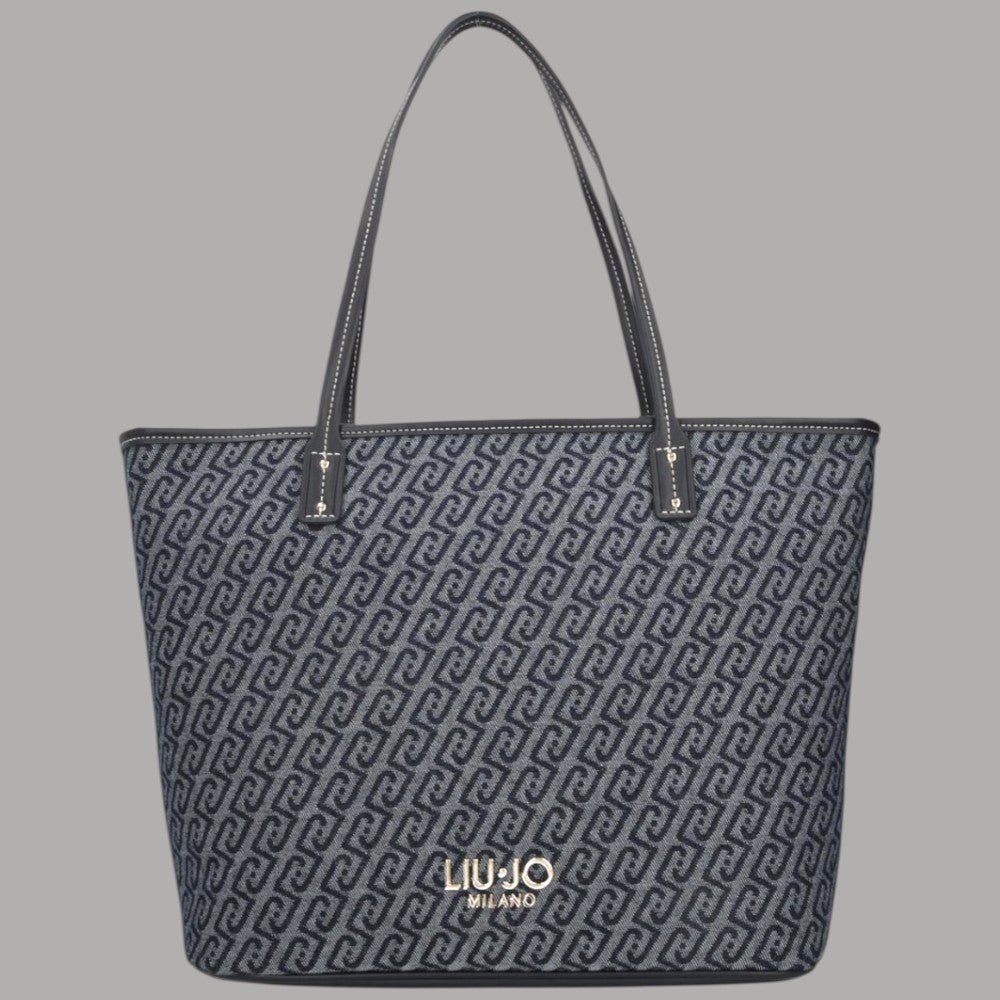 Liu Jo borsa shopping in denim jacquard AA6070T379A - Prodotti di Classe