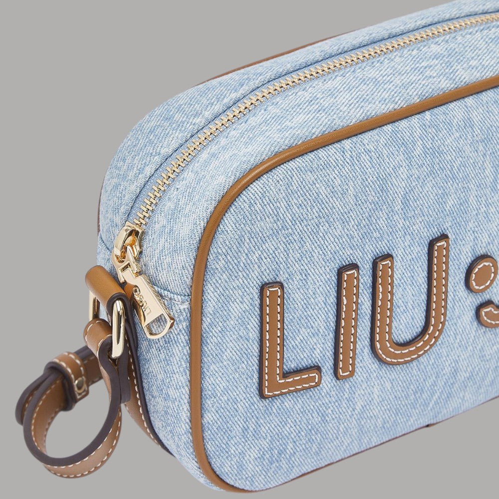 Liu Jo borsa a tracolla piccola in denim chiaro AA6114T377A - Prodotti di Classe