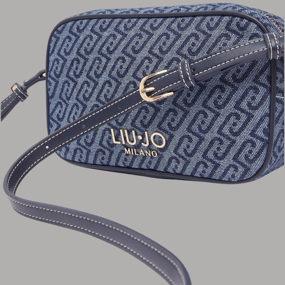 Liu Jo borsa a tracolla piccola in denim jacquard AA6137T379A - Prodotti di Classe