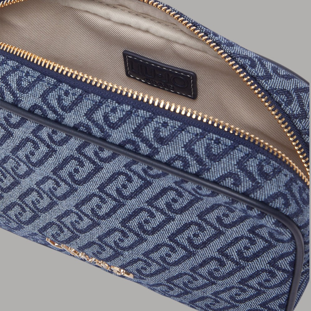 Liu Jo borsa a tracolla piccola in denim jacquard AA6137T379A - Prodotti di Classe