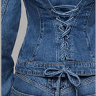 Liu Jo Giacca in denim con stringhe UA6511D0400 - Prodotti di Classe