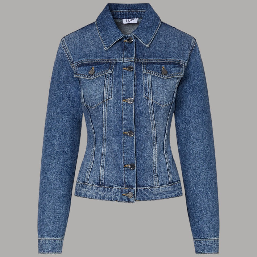 Liu Jo Giacca in denim con stringhe UA6511D0400 - Prodotti di Classe