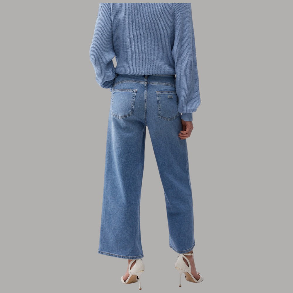 Liu Jo Jeans Flare Cropped Stonewash Donna Eleganti - Prodotti di Classe
