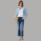 Liu Jo Jeans Flare Cropped Vita Alta, Comfort & Stile Stonewash - Prodotti di Classe