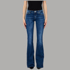 Liu Jo Jeans Flare Stonewash con Inserto Elastico e Comfort - Prodotti di Classe