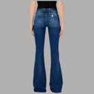 Liu Jo Jeans Flare Stonewash con Inserto Elastico e Comfort - Prodotti di Classe
