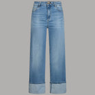 Liu Jo Jeans Flare Vita Alta con Cintura Logo Monogram - Prodotti di Classe