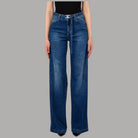 Liu Jo Jeans Flare Vita Alta con Cintura Monogram Regolabile - Prodotti di Classe