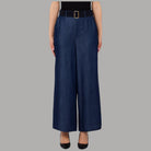 Liu Jo Jeans Palazzo Cropped Effetto Denim con Cintura Lyocell - Prodotti di Classe