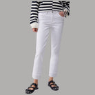 Liu Jo Jeans Skinny Bianchi con Strass e Risvolto Elegante - Prodotti di Classe