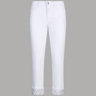 Liu Jo Jeans Skinny Bianchi con Strass e Risvolto Elegante - Prodotti di Classe