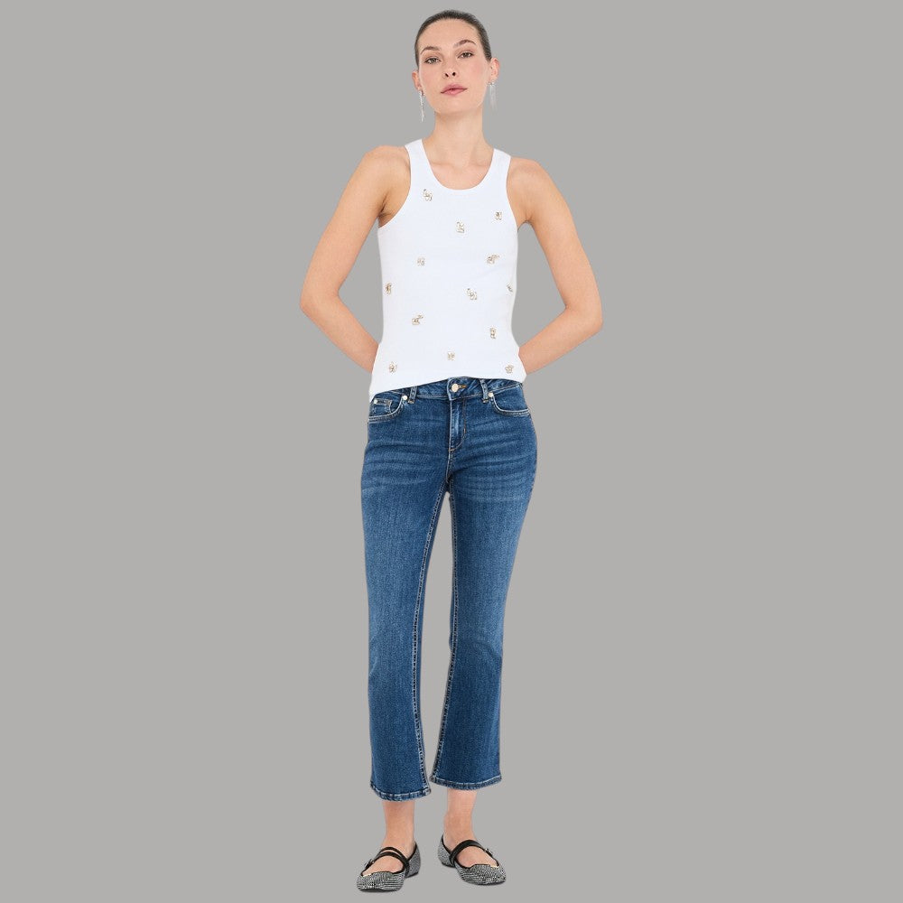 Liu Jo Jeans flare cropped UF5022D0236-78857 - Prodotti di Classe