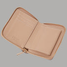 Portafoglio piccolo Liu Jo con zip, interno beige con tasche carte
