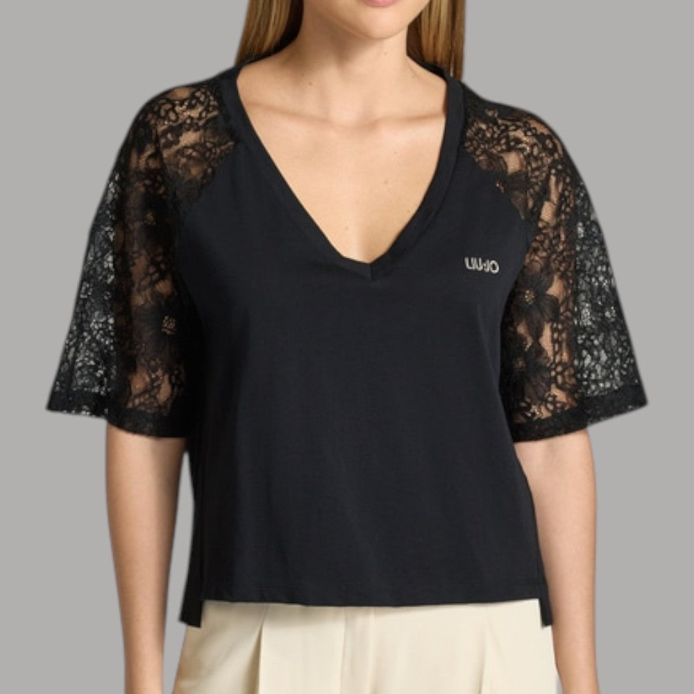 Liu Jo t-shirt con pizzo TA6160JS923 - Prodotti di Classe