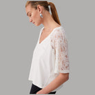 Liu Jo t-shirt con pizzo TA6160JS923 - Prodotti di Classe