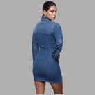 Liu Jo abito corto in denim con stringhe UA6508D0399 - Prodotti di Classe