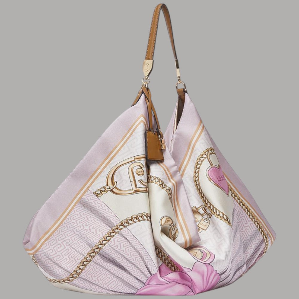 Liu Jo borsa foulard hobo media in raso con charm regolabile - Prodotti di Classe