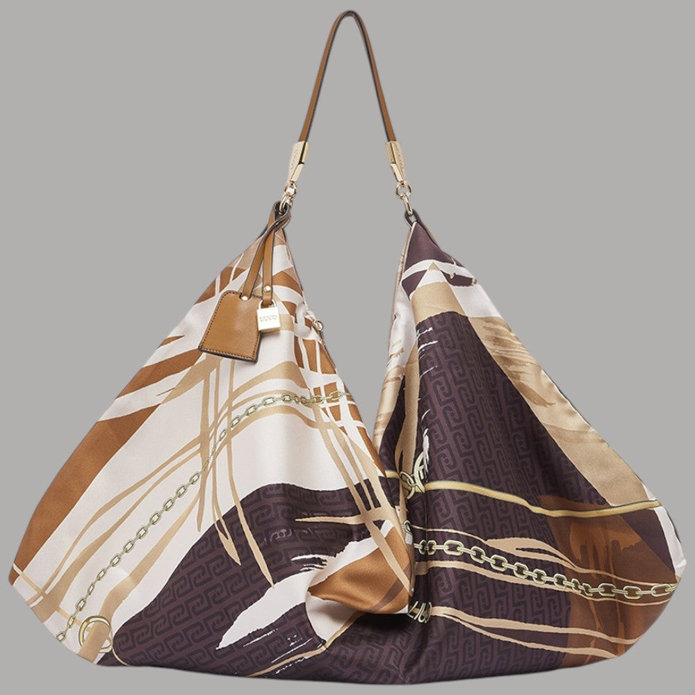 Liu Jo borsa foulard hobo media in raso con charm regolabile - Prodotti di Classe