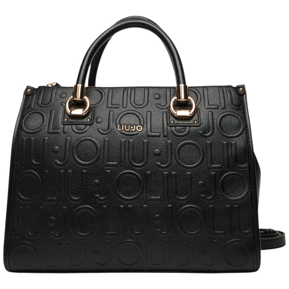 Liu Jo borsa nera satchel media AF5008E0538-22222 Borse Liu Jo