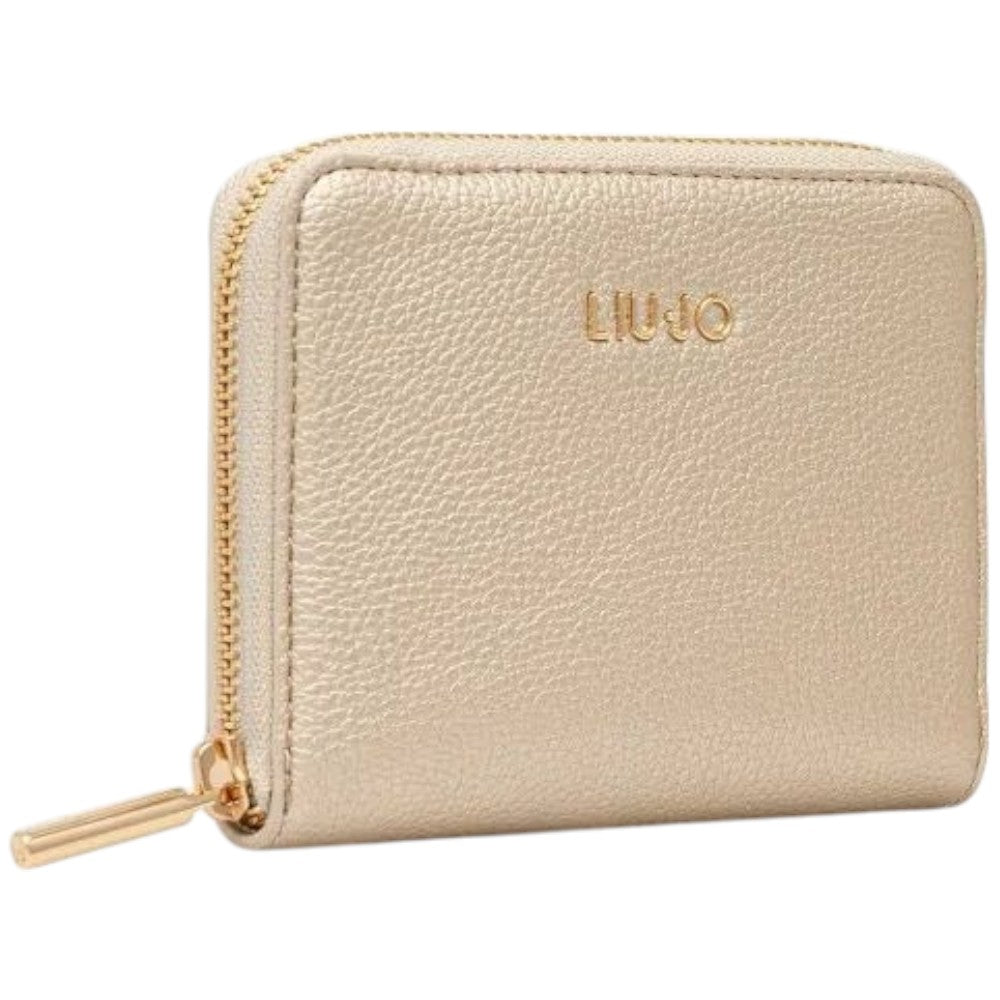 Liu Jo borsa portafoglio zip around oro medio Caliwen AA5156E0058 Portafogli Liu Jo