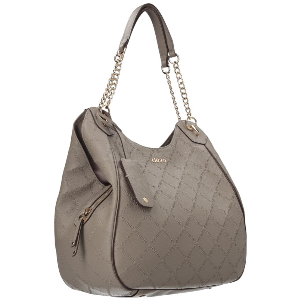 Liu Jo borsa satchel taupe grande AF5054E0538-71105 Borse Liu Jo
