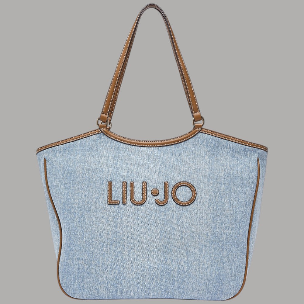 Liu Jo borsa tote grande in denim AA6208T377A - Prodotti di Classe