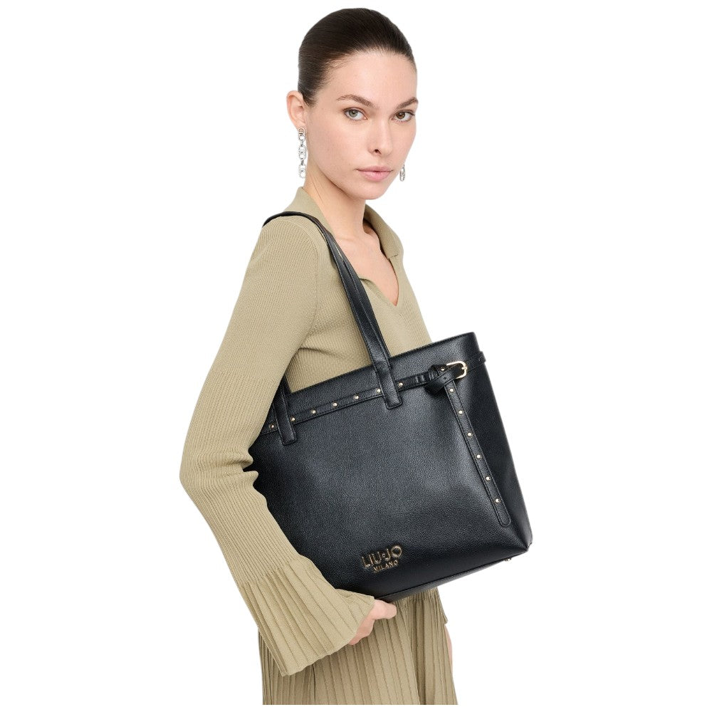Liu Jo borsa tote nera AF5135E0058-22222 Borse Liu Jo
