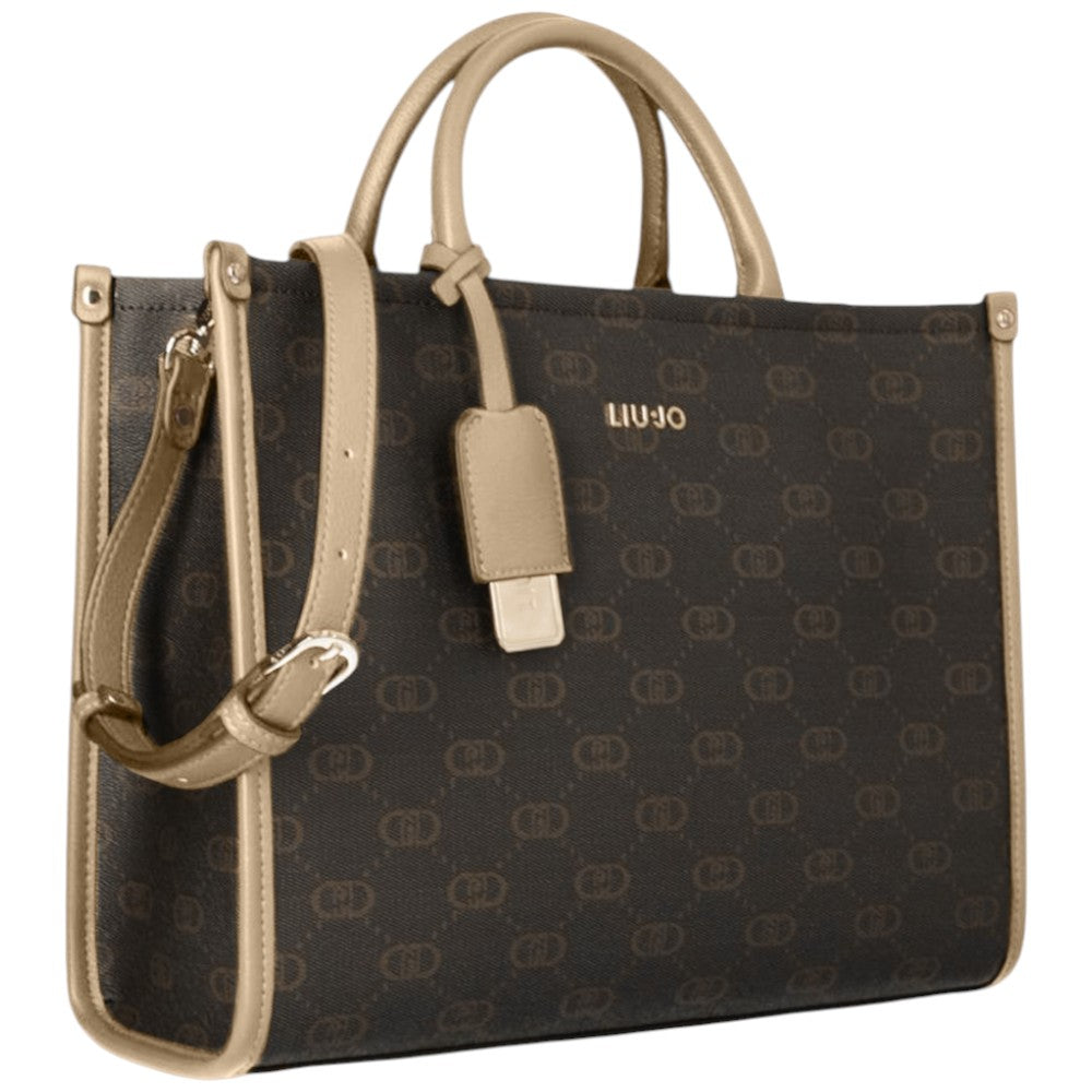 Liu Jo borsa tote neutra con logo AF5206E0668-51308 Borse Liu Jo