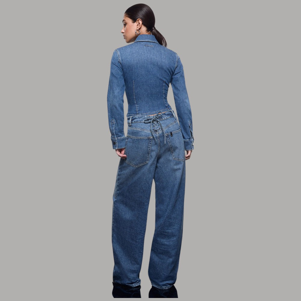 Liu Jo camicia in denim con stringhe UA6507D0399 - Prodotti di Classe