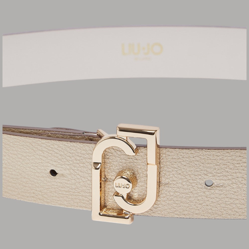 Liu Jo cintura donna 3,5 cm con fibbia logo LJ bottalato regolabile - Prodotti di Classe