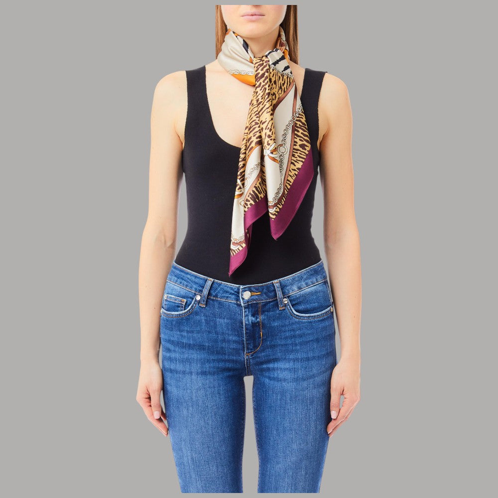 Liu Jo foulard beige 90X90 con scatola 2F5084T0300 - Prodotti di Classe