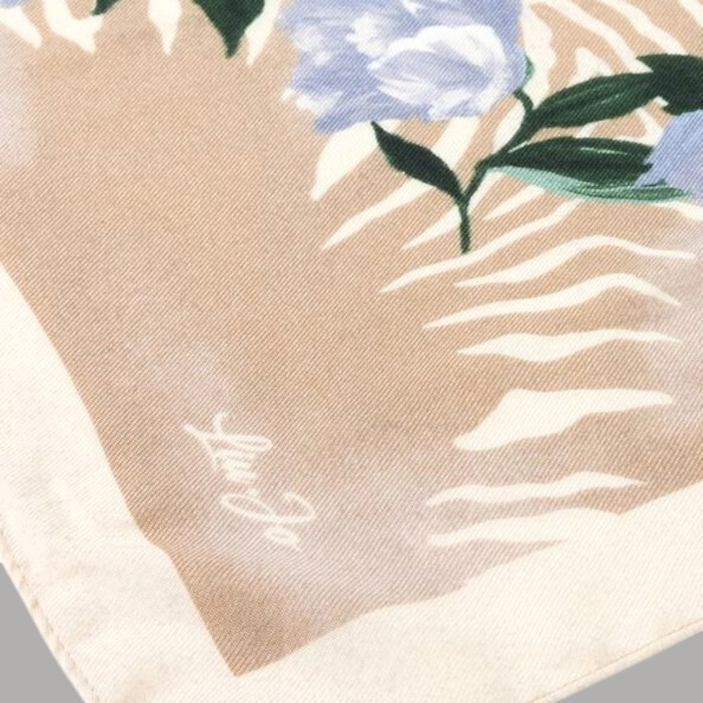 Liu Jo foulard beige floro zebrato 120X120 2F5075T0300 - Prodotti di Classe