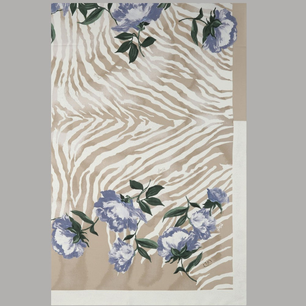 Liu Jo foulard beige zebrato 90X90 con scatola 2F5084T0300 - Prodotti di Classe