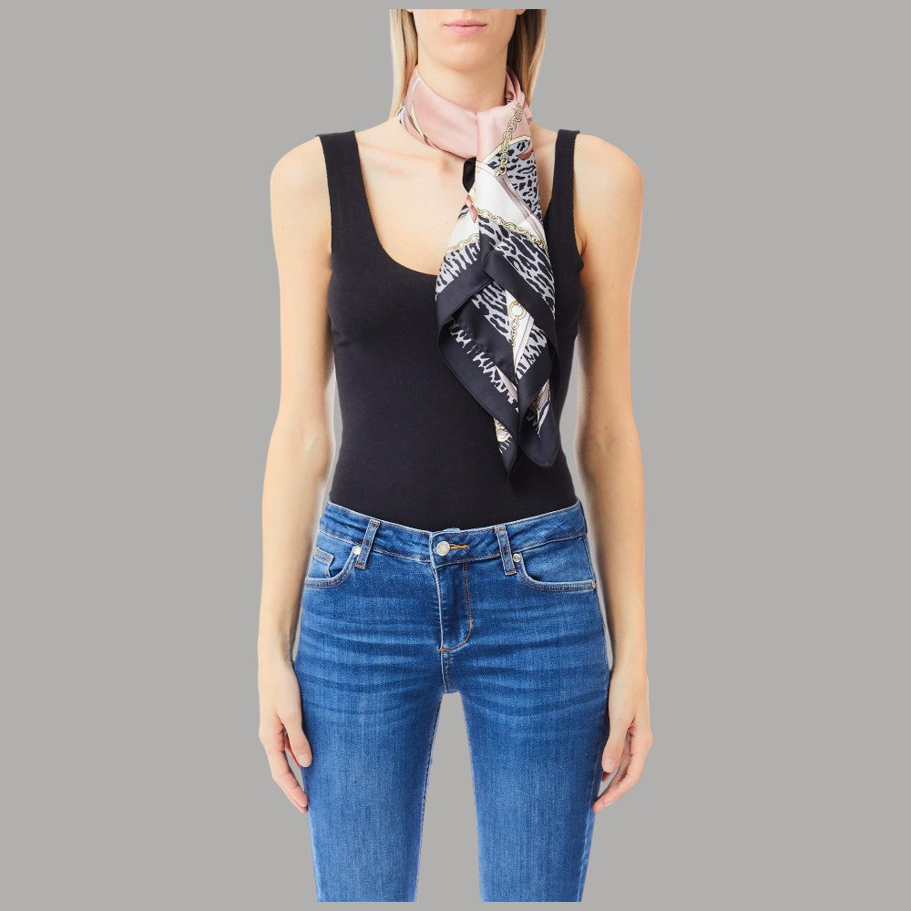 Liu Jo foulard nero 90X90 con scatola 2F5084T0300 - Prodotti di Classe