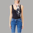 Liu Jo foulard nero 90X90 con scatola 2F5084T0300 - Prodotti di Classe