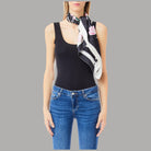 Liu Jo foulard nero zebrato 90X90 con scatola 2F5084T0300 - Prodotti di Classe