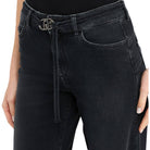 Liu Jo jeans flare nero con cintura GOOD UF5100D0264-8L451 Jeans Liu Jo