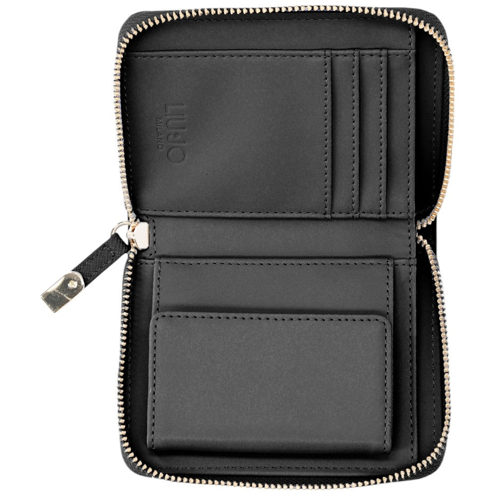 Liu Jo portafoglio zip around nero Caliwen AA5156E0087 Portafogli Liu Jo