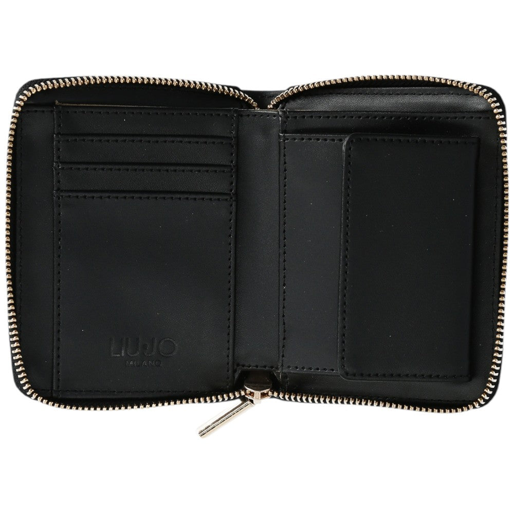 Liu Jo portafoglio zip around nero medio Caliwen AA5156E0058 Portafogli Liu Jo