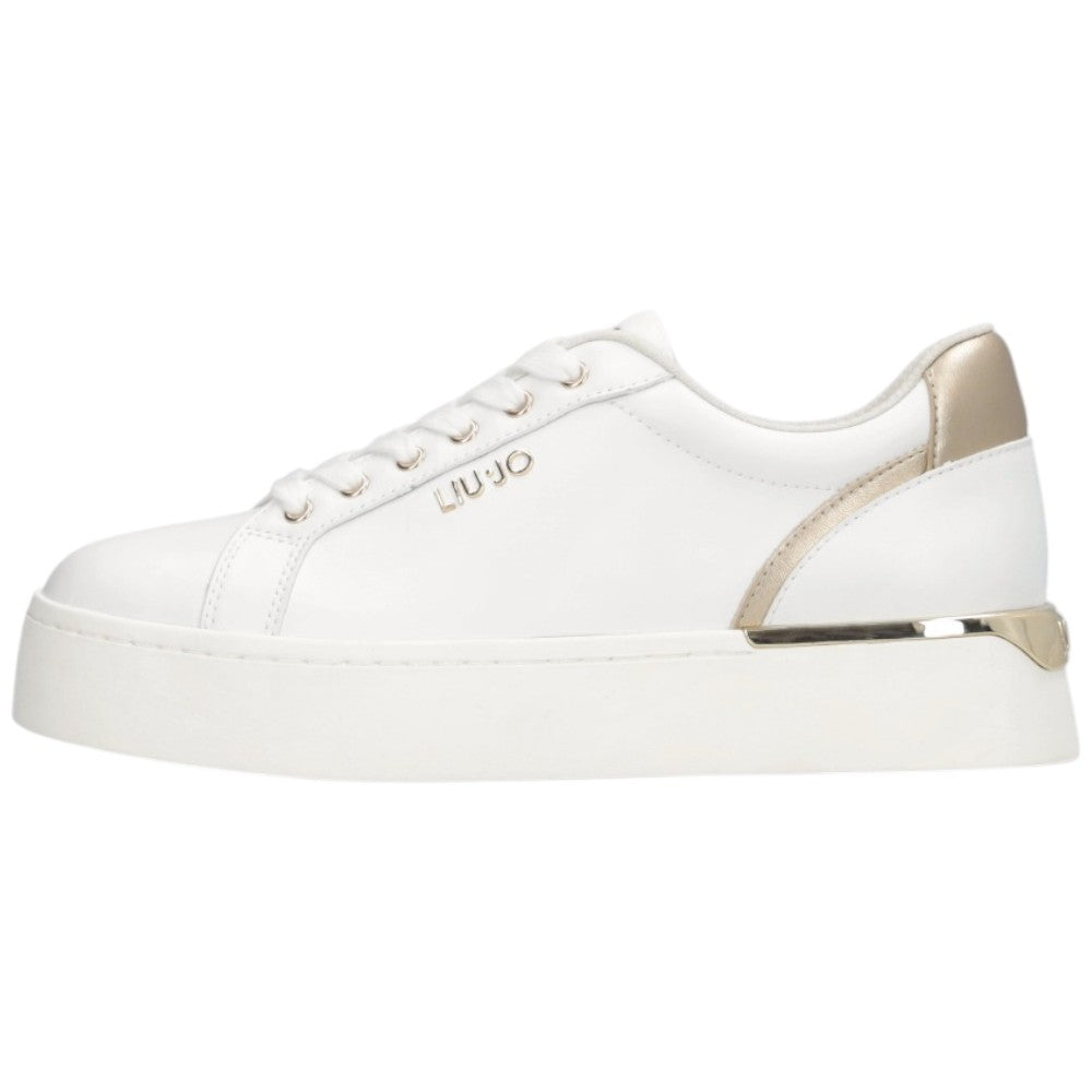 Liu Jo scarpe bianche oro sneakers platform PRETTY Sneakers Liu Jo