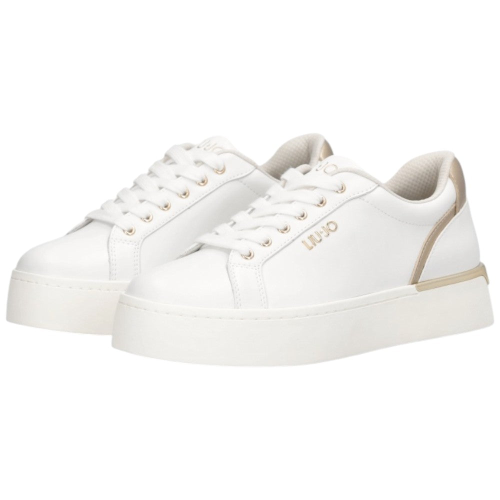 Liu Jo scarpe bianche oro sneakers platform PRETTY Sneakers Liu Jo