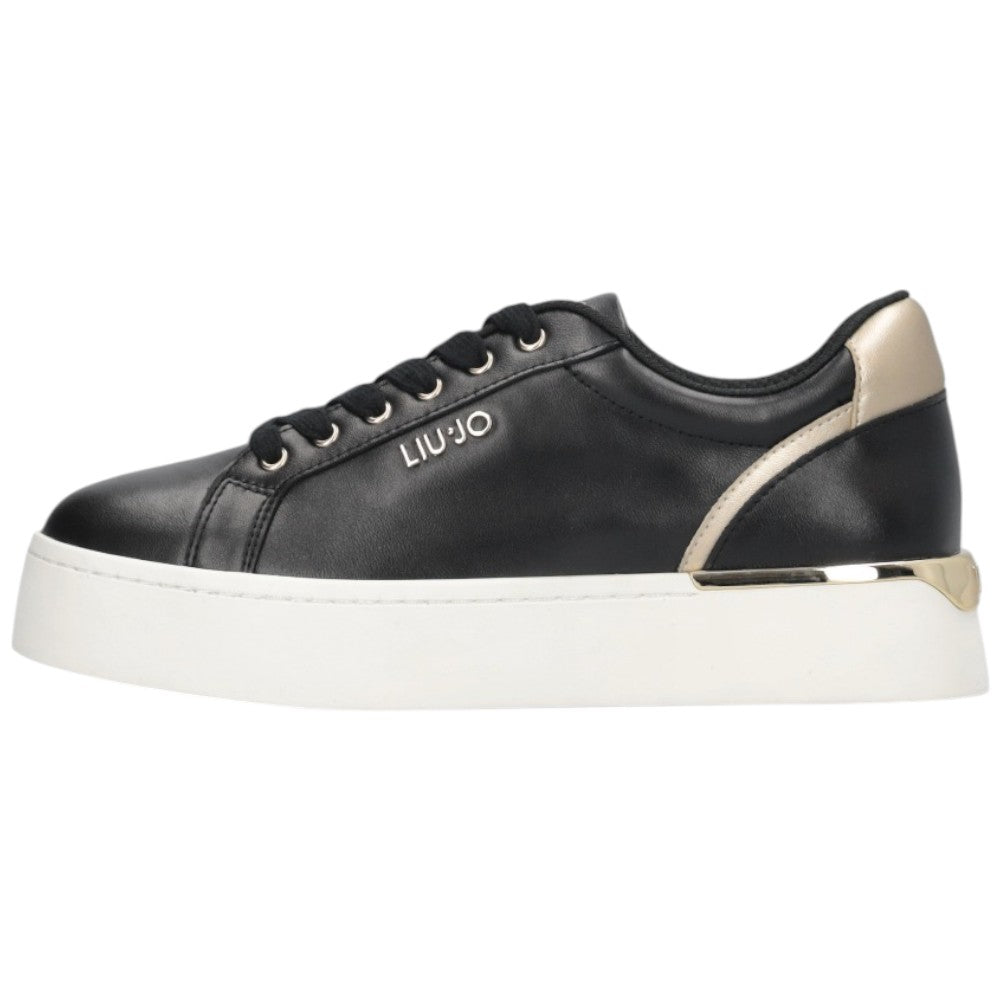 Liu Jo scarpe nere oro sneakers platform PRETTY Sneakers Liu Jo