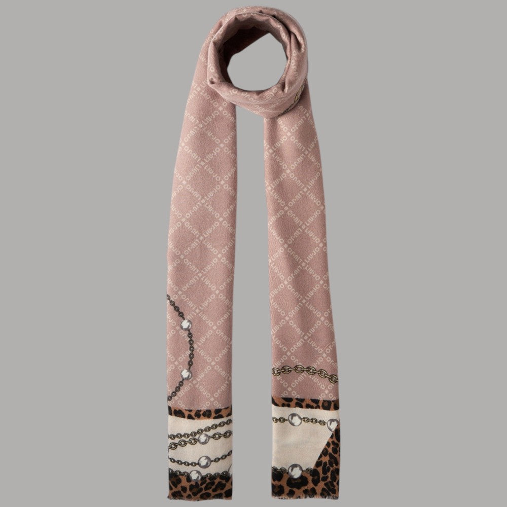 Liu Jo sciarpa beige animalier 70X180 2F5081T0300 - Prodotti di Classe