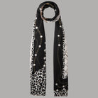 Liu Jo sciarpa nera animalier 70X180 2F5081T0300 - Prodotti di Classe